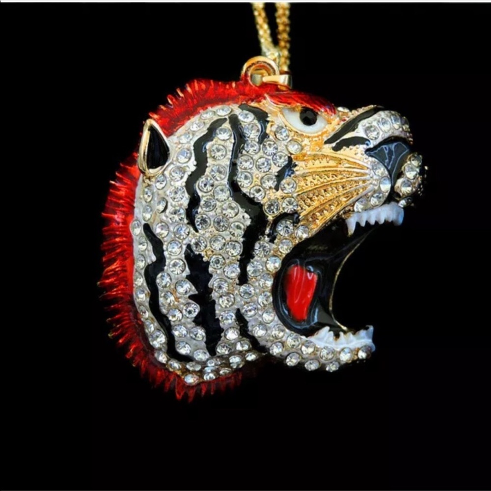 Tiger Head Necklace